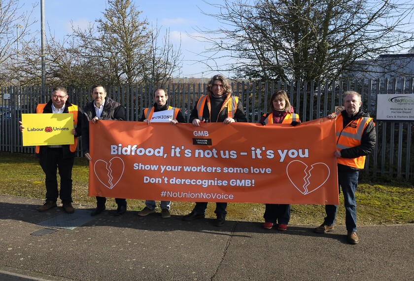 Harlow MP and GMB Union support Essex Bidfood workers facing ‘possible threat of fire and rehire’